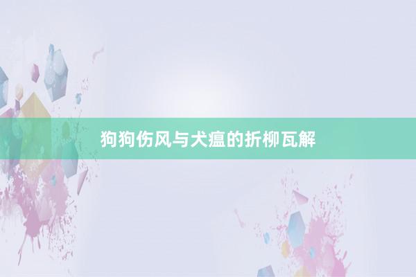 狗狗伤风与犬瘟的折柳瓦解